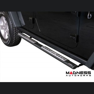 Jeep Wrangler JK Side Steps - Oval Running Boards - Black